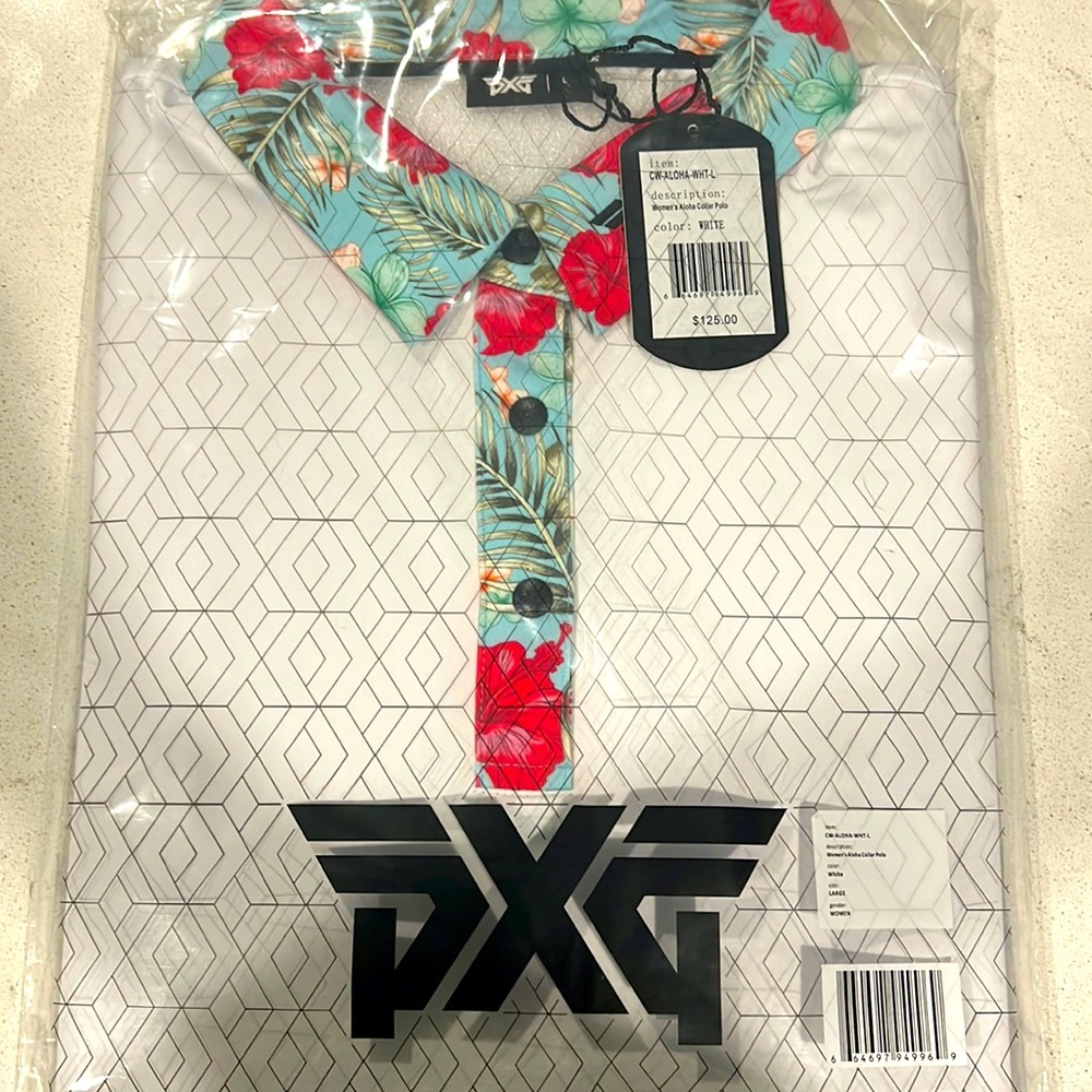 PXG womens golf aloha collar